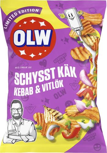 OLW Schysst Käk Kebab & Vitlök Chips 250g – Coopers Candy