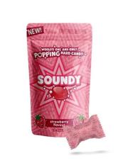 Soundy Sour Strawberry Popping Hard Candy 30g – Coopers Candy