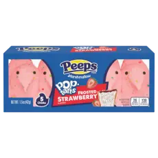 Peeps Marshmallow Chicks Pop-Tarts Frosted Strawberry 4-pack 42g &ndash; Coopers Candy