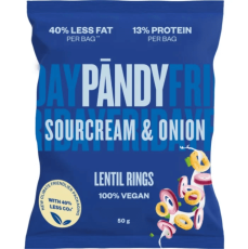 Pandy Lentil Rings Sourcream & Onion 50g – Coopers Candy
