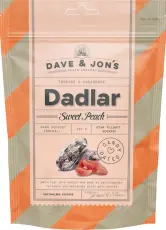 Dave & Jons Dadlar Sweet Peach 125g – Coopers Candy