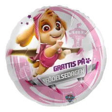 Folieballong Paw Patrol Sky Grattis P&aring; F&ouml;delsedagen &ndash; Coopers Candy