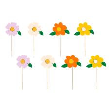 Tårtdekoration Blommor 8-pack – Coopers Candy