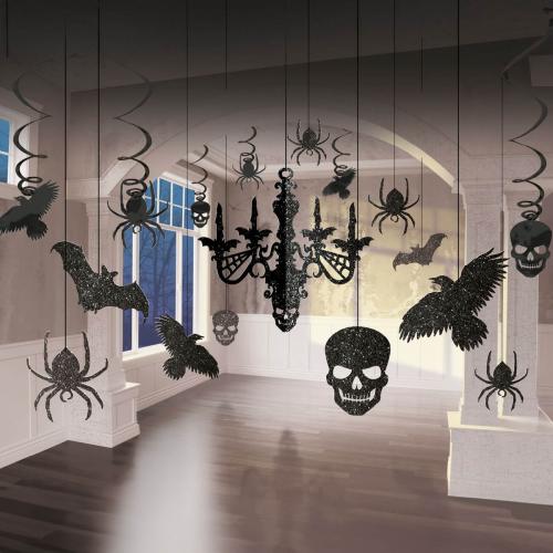 Hängande Dekorationer Glitter Halloween – Coopers Candy