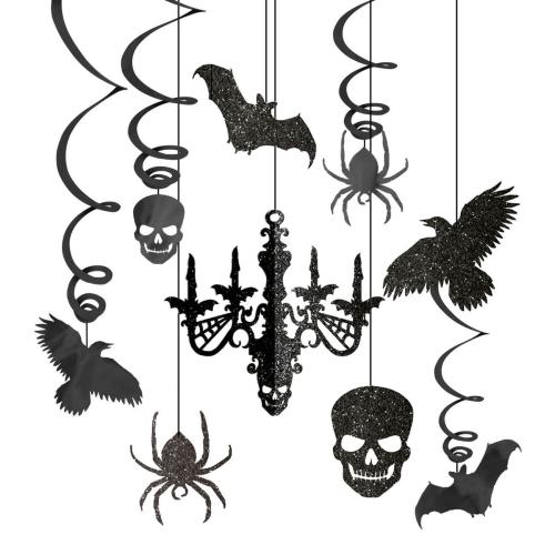 Hängande Dekorationer Glitter Halloween – Coopers Candy