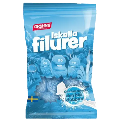 Grahns Iskalla Filurer 70g – Coopers Candy