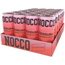 NOCCO Berruba Strawberry/Rhubarb 33cl x 24st – Coopers Candy