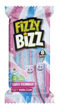Fizzy Bizz Sura Remmar Bubblegum 80g &ndash; Coopers Candy