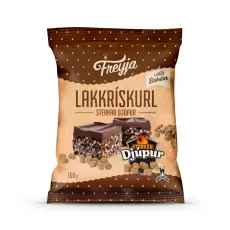 Freyja Lakkriskurl Sterkar Djupur 150g – Coopers Candy