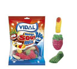 Vidal Mega Sour Mix 90g – Coopers Candy