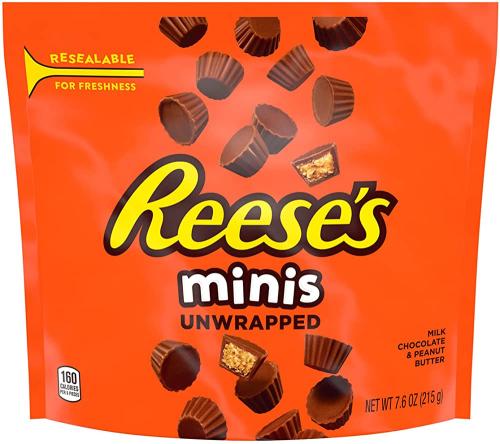 Reeses Minis Unwrapped Peanut Butter Cups 215g – Coopers Candy