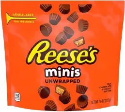 Reeses Minis Unwrapped Peanut Butter Cups 215g – Coopers Candy