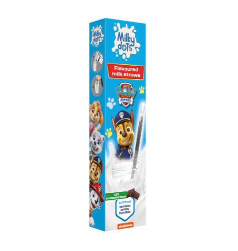 Paw Patrol Straws with Chocolate Flavour 10-pack 60g – Coopers Candy