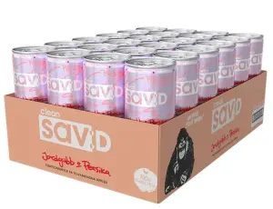 Clean Drink Sav:D - Jordgubb Persika 33cl x 24st – Coopers Candy
