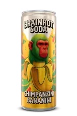 Brainrot Soda Chimpanzini Bananini 250ml &ndash; Coopers Candy