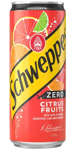 Schweppes Zero Citrus Fruits 33cl – Coopers Candy