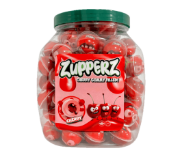 Zuppers Cherry Gummy Filled 18g x 50st &ndash; Coopers Candy