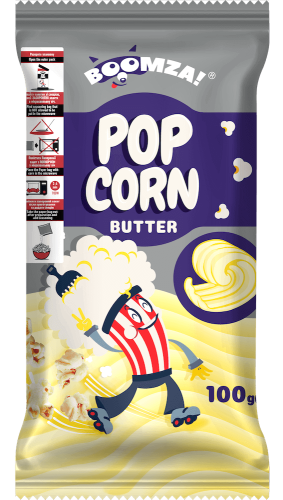 Boomza Mikropopcorn Butter 100g – Coopers Candy