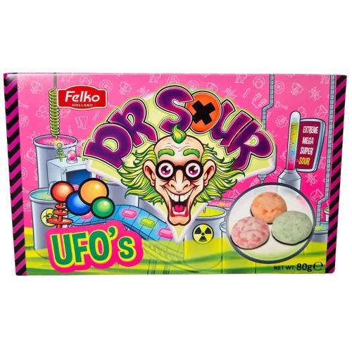 Dr Sour Ufos 80g – Coopers Candy