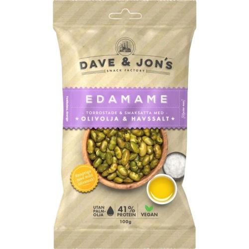 Dave & Jons Rostade Edamame Olivolja & Havssalt 100g – Coopers Candy