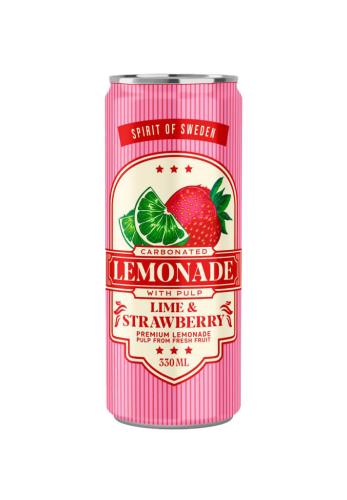 Spirit of Sweden - Lemonad Jordgubb och Lime 33cl – Coopers Candy