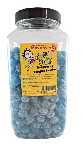 Maxons Stupidly Sour Jar Raspberry Tongue Painter 3kg – Coopers Candy