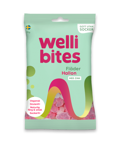 Wellibites Fläder & Hallon 70g – Coopers Candy