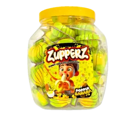 Zuppers Banana Gummy Filled 18g x 50st &ndash; Coopers Candy