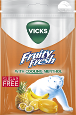 Vicks Multifruit Sockerfri 72g – Coopers Candy