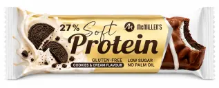 McMillens Soft Protein Bar Cookies & Cream 42,9g &ndash; Coopers Candy