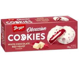 Bergen Obsession Red Velvet Cookies 128g &ndash; Coopers Candy