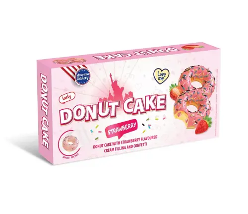 American Bakery Donut Cake Strawberry 135g – Coopers Candy