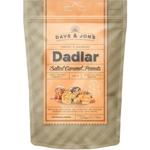 Dave & Jons Dadlar Salted Caramel Peanuts 125g – Coopers Candy