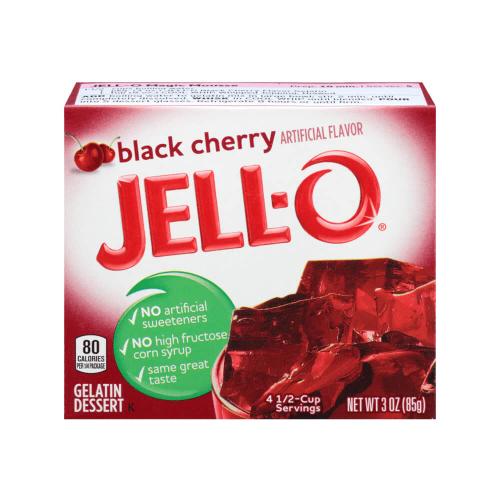 Jello Black Cherry 85g – Coopers Candy