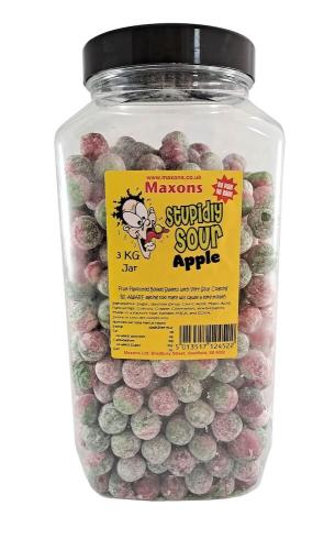 Maxons Stupidly Sour Jar Apple 3kg – Coopers Candy