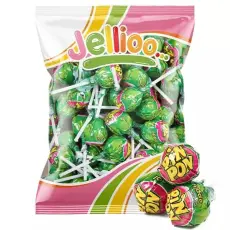 Pin Pon Lollipop Gum Sour Green Apple 53st – Coopers Candy