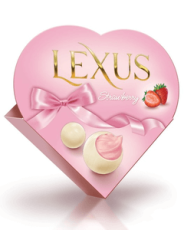 Lexus Heart White Chocolate Strawberry 100g – Coopers Candy