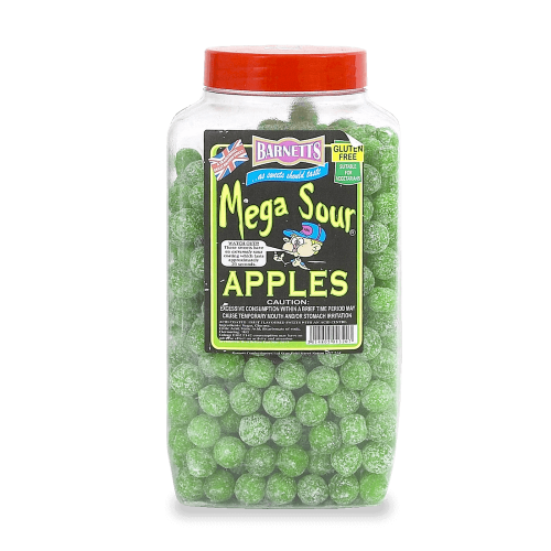 Barnetts Mega Sour Apple 3kg – Coopers Candy