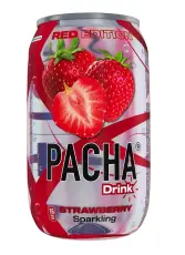 Pacha Drink - Strawberry 330ml &ndash; Coopers Candy