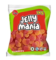 Jake Jelly Mania Peach Hearts 1kg – Coopers Candy