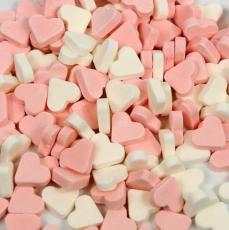 Mini Frukthjärtan Rosa & Vit 1kg – Coopers Candy