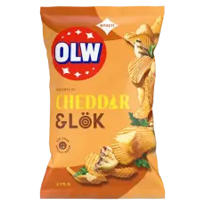 OLW Chips Cheddar & Lök 275g – Coopers Candy