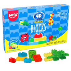 Amos 4D Gummy Blocks 100g – Coopers Candy