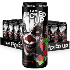 F-ucked Up Energy Drink - Raspberry 33cl x 24st (helt flak) – Coopers Candy