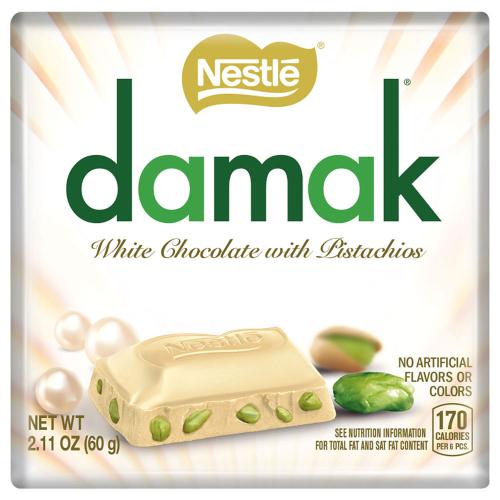 Nestle Damak White Chocolate with Pistachios 60g – Coopers Candy