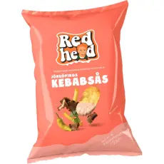 RedHead Kartoffelchips J&ouml;nk&ouml;pings Kebabsovs 150g &ndash; Coopers Candy