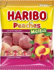 Haribo Peaches Melba 80g &ndash; Coopers Candy