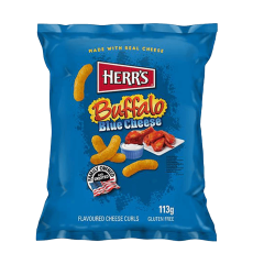 Herrs Buffalo Blue Cheese Curls 113g &ndash; Coopers Candy