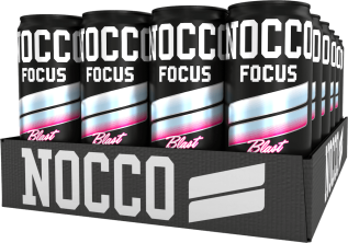 NOCCO Focus 3 Raspberry Blast 33cl x 24st (helt flak) – Coopers Candy