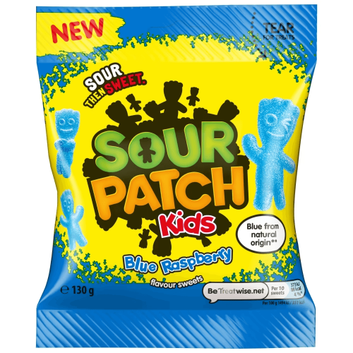 Sour Patch Kids Blue Raspberry 130g – Coopers Candy